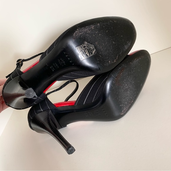 Casadei pinstripe cap toe heel made in Italy - Picture 6 of 16